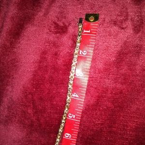 Gold XOXOX Bracelet with Accent Diamonds